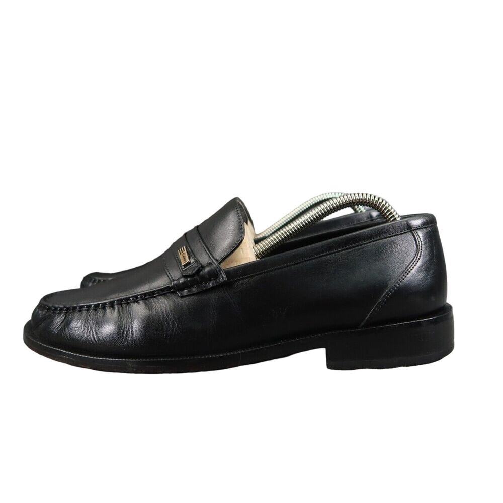 Calimod Shoes Mens 41 Loafer Moccasin Classic Slip On Leather Lifestyle Black - Picture 3 of 16